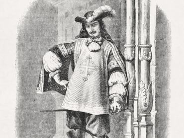 Illusztráció Charles de Batz de Castelmore-ról (más néven d'Artagnan)