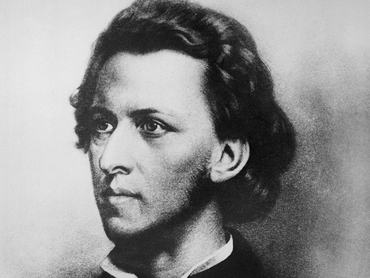 A romantika korának zeneszerzője, Chopin portréja