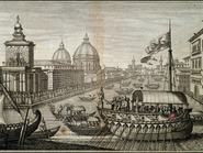 ITALY - CIRCA 2002: Pius VI entering Venice on his return from Vienna, 1782. Italy, 18th century. (Photo by DeAgostini/Getty Images)