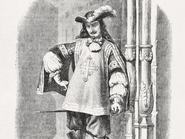 Illusztráció Charles de Batz de Castelmore-ról (más néven d'Artagnan)