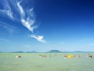 Balatoni strand Balatonfenyvesnél
